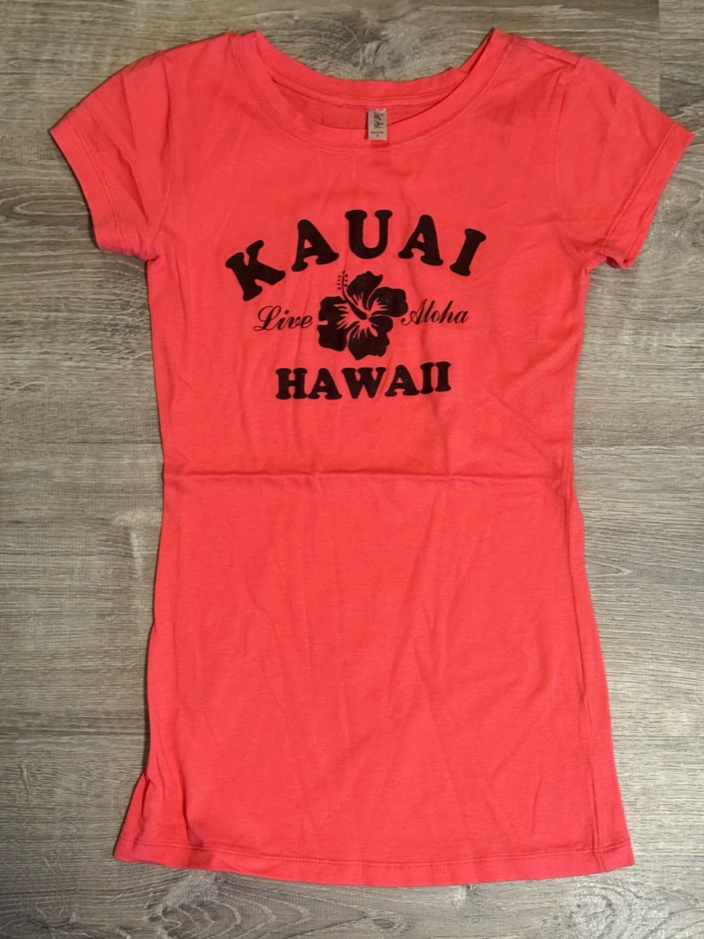 Kauai Hawaii Exclusive Hawaiian Live Aloha Hibiscus Flower Shirt Top